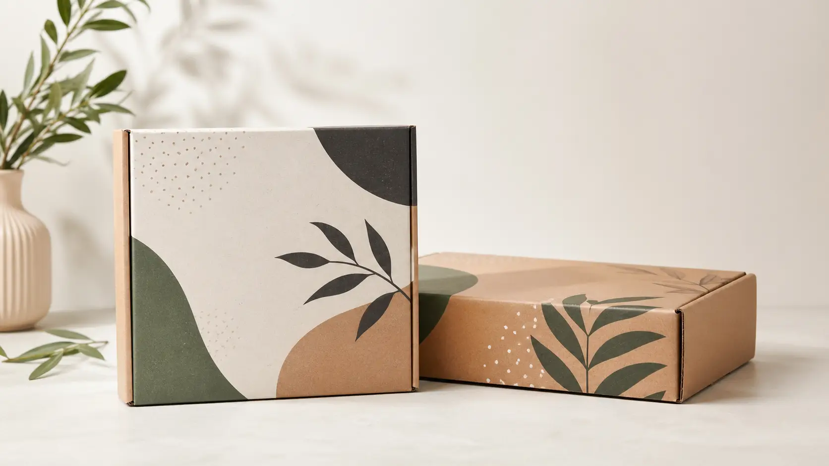 Custom branded packaging boxes for retail product presentation